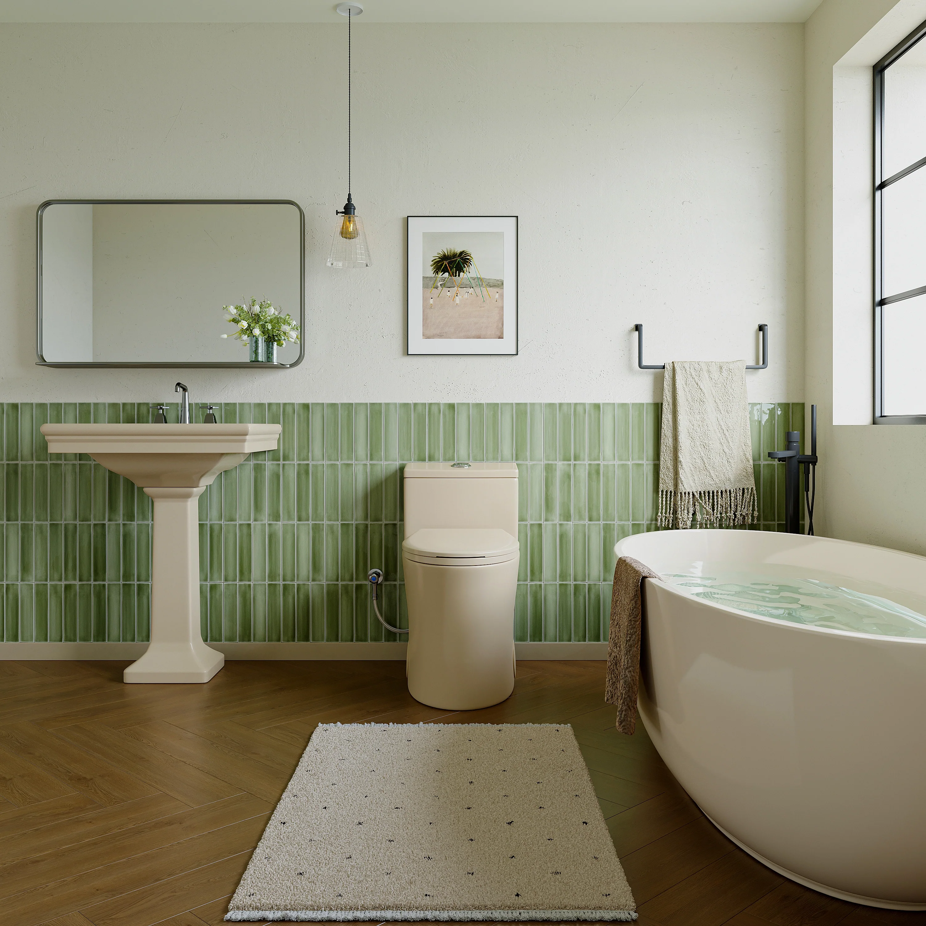 12 Inch Rough In Toilet With Biscuit Color Model T0338WBC - Image 10