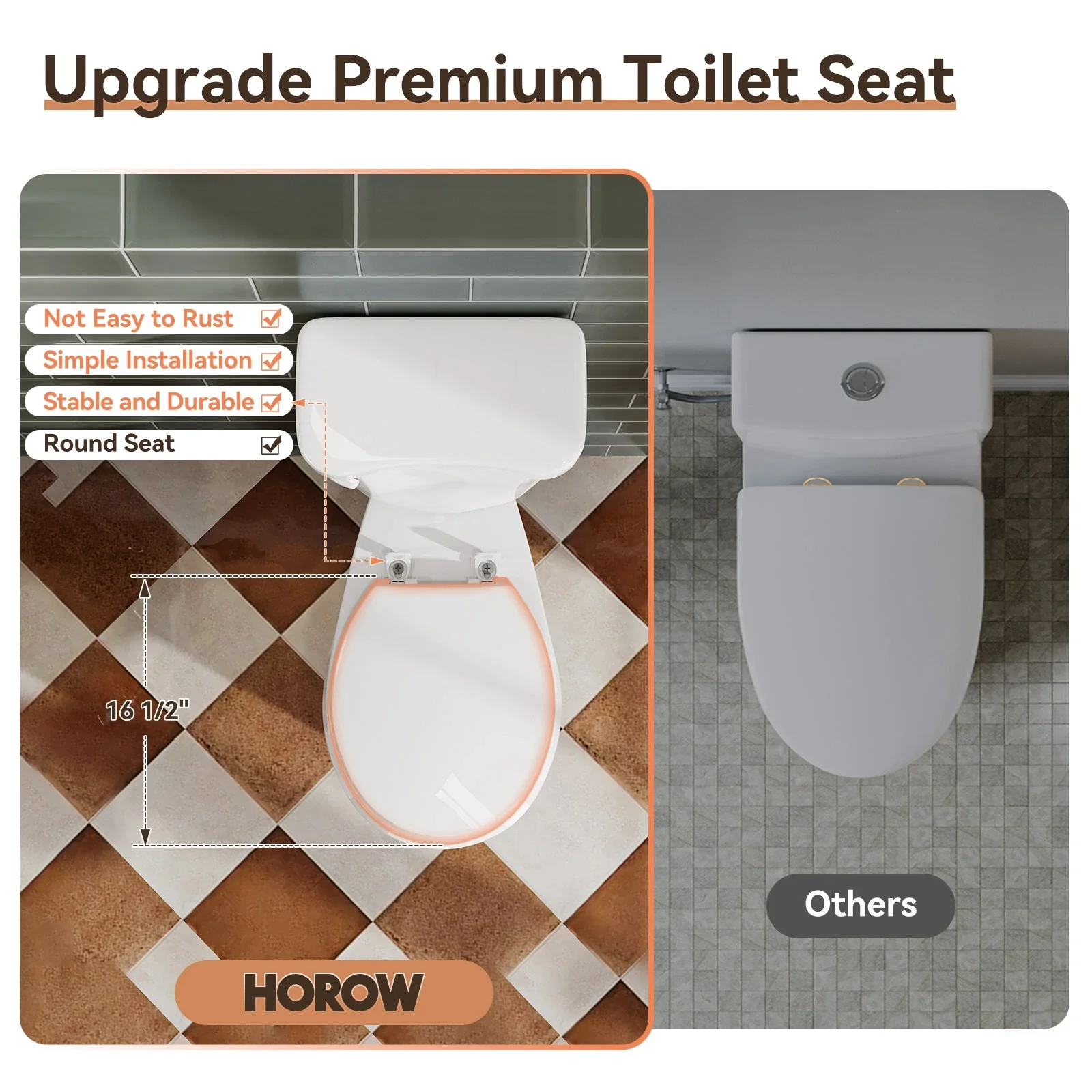 2 Piece Toilet with Single Flush and Round Bowl – Model HWTT-R01S10 - Image 13