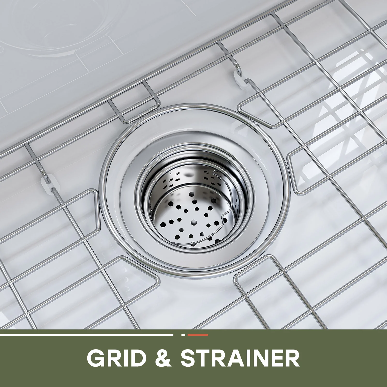 30 Inch Top Mount Kitchen Sink with Drainboard – Creamic Single Bowl - Image 17