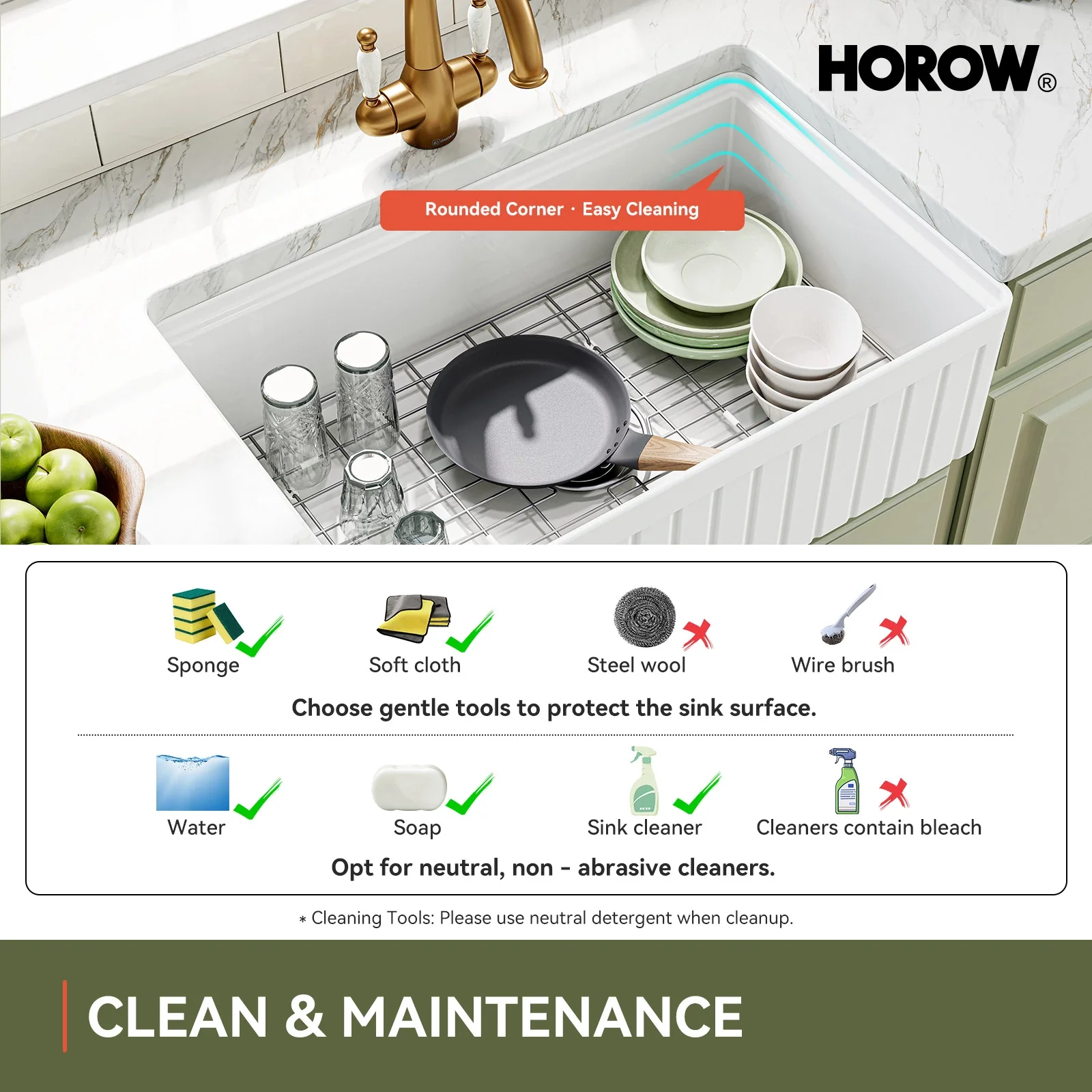 33 Inch Undermount Workstation Kitchen Sink with Grid - Image 14