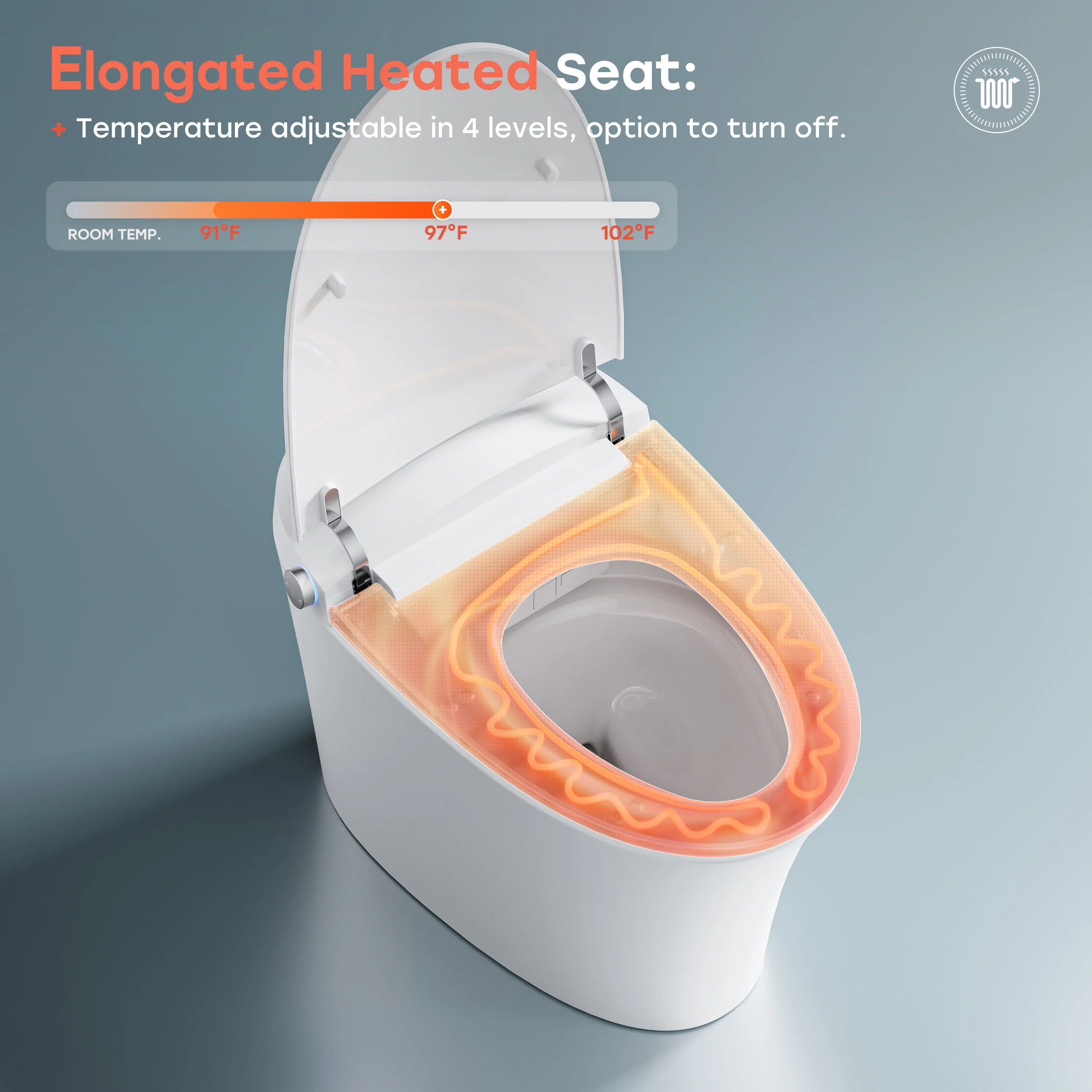 Best Smart Toilet with Built in Bidet and ADA Compliant Model T33 - Image 14