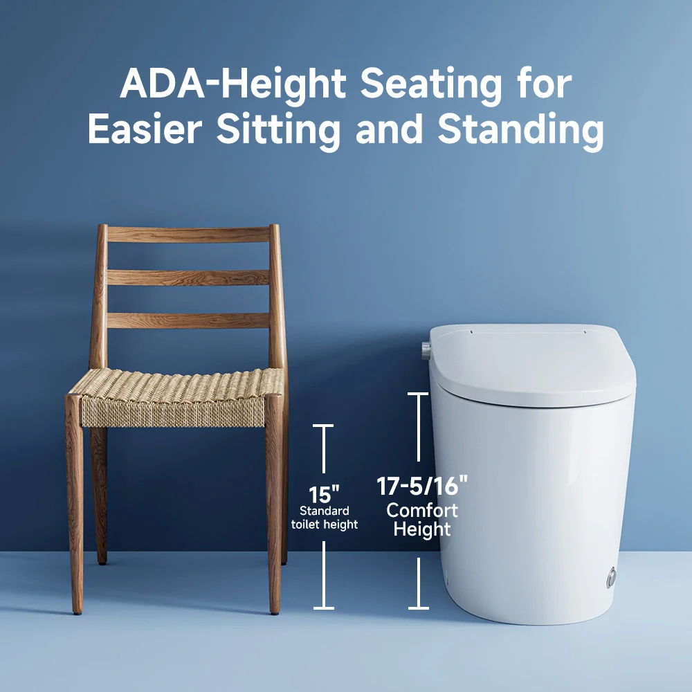 Bidet Toilet with Non electric Seat for 12 Inch Rough in Model T30 - Image 11