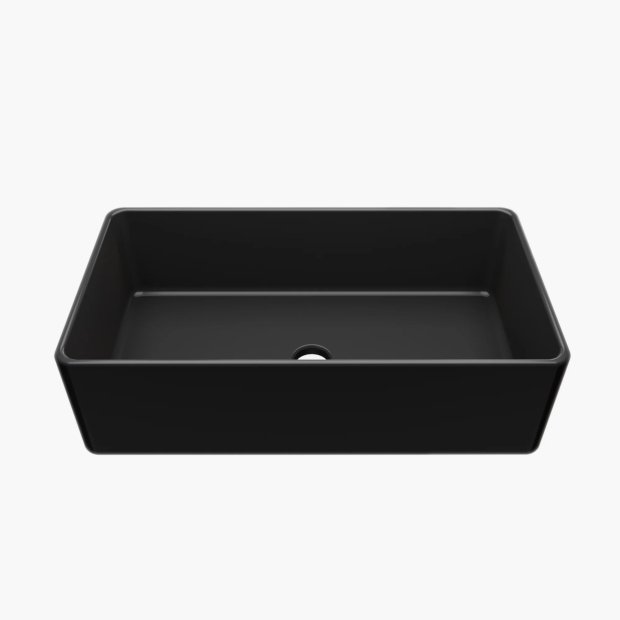 HOROW 36 Inch Sink Black Kitchen Farm Sink With Basket Strainer Model HR-S3618B - Image 4