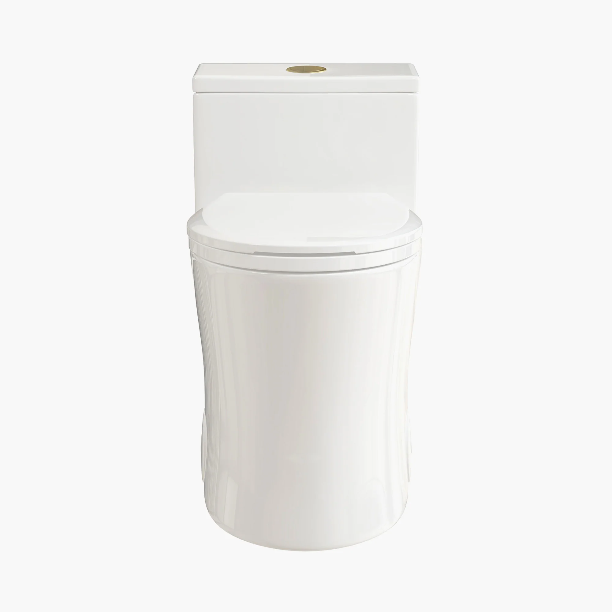 HOROW Elongated Dual Flush One Piece Toilet ADA Floor Mounted Toilet Model T0338W-G - Image 3