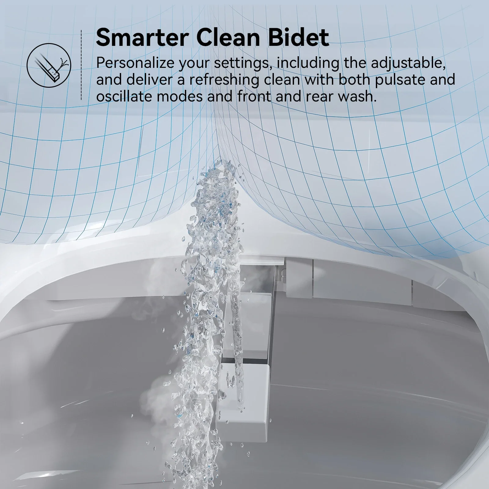 HOROW Smart Toilet Built-in Tank and Electric Booster Pump Model T03Pro - Image 5