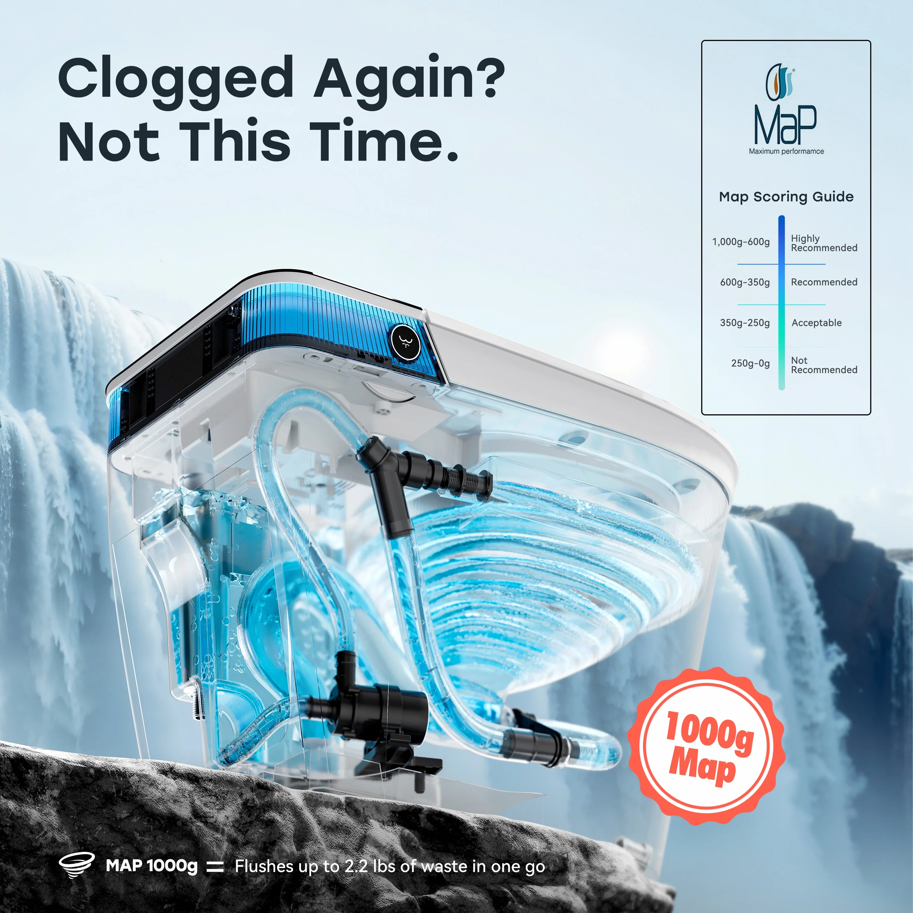 Smart Toilet with Flush Tank and ADA Compliance for 12 Inch Rough In Model T38P - Image 4